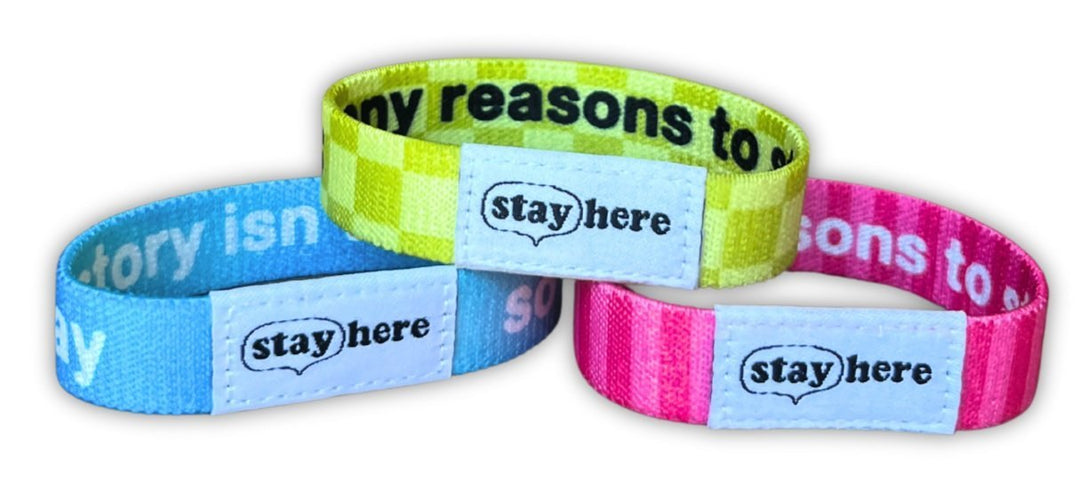 Stay Here Lifeline Bracelets (BULK ORDER: MINIMUM 200)