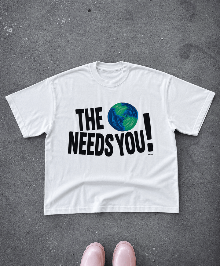 The World Needs You! White T-Shirt