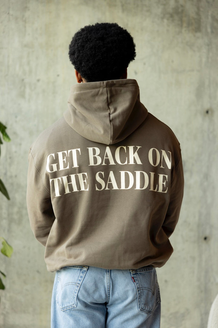 "GET BACK ON THE SADDLE" HOODIE