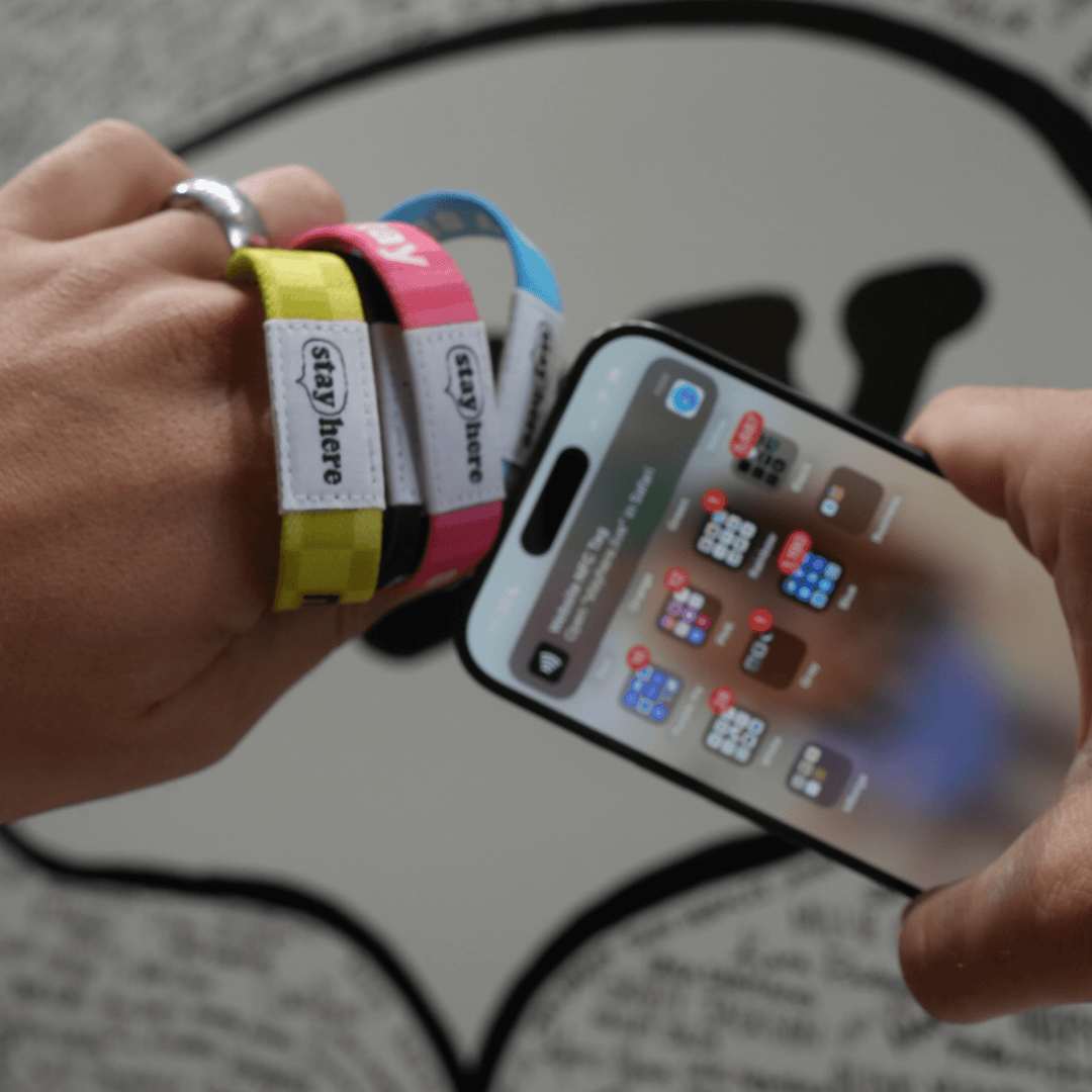 Stay Here Lifeline Bracelets: Black