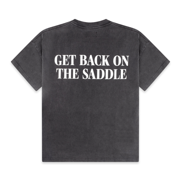 "GET BACK ON THE SADDLE" TEE