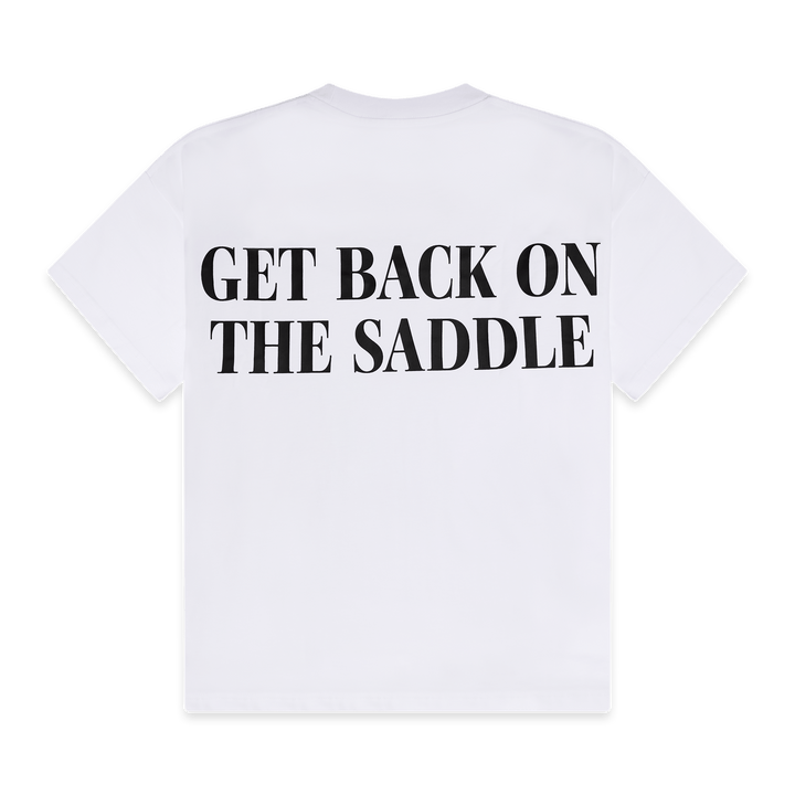 "GET BACK ON THE SADDLE" TEE - Stay Here