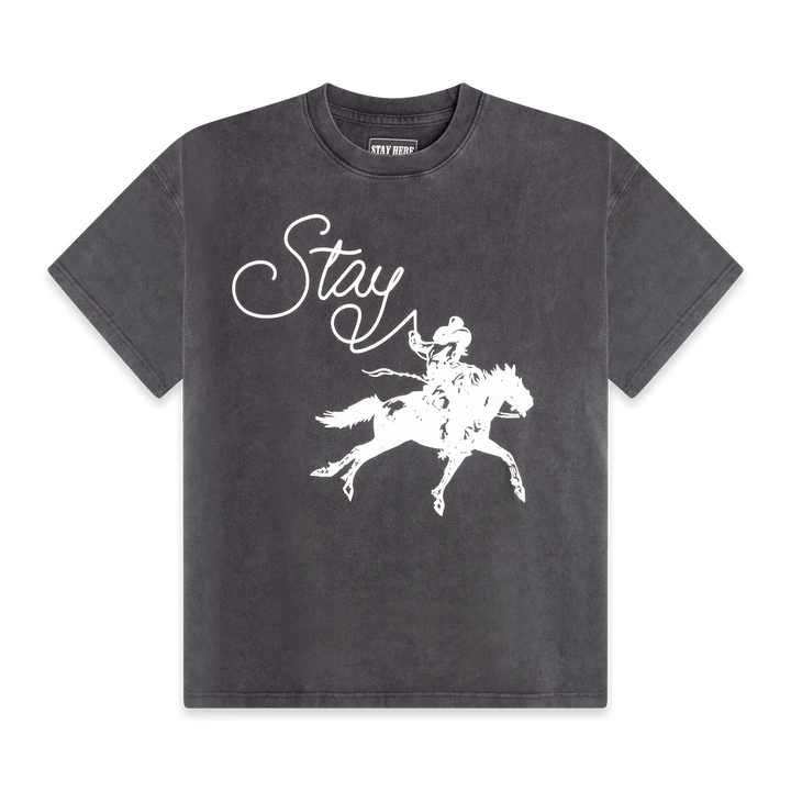 "GET BACK ON THE SADDLE" TEE - Stay Here