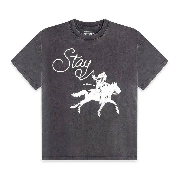 "GET BACK ON THE SADDLE" TEE